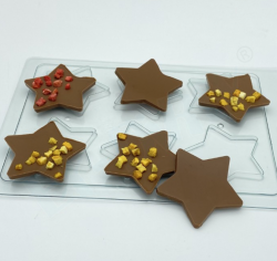 Форма пластиковая Звезды плитки, 6 шт Изображение Форма пластиковая Звезды плитки, 6 шт